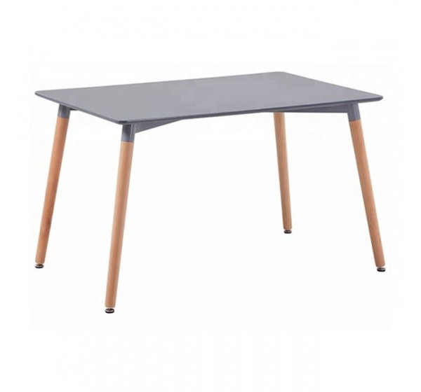 ΤΡΑΠΕΖΙ MINIMAL HM008.10 ΓΚΡΙ ΜΕ ΞΥΛΙΝΑ ΠΟΔΙΑ ΟΞΙΑ 120X80X73Υ εκ.