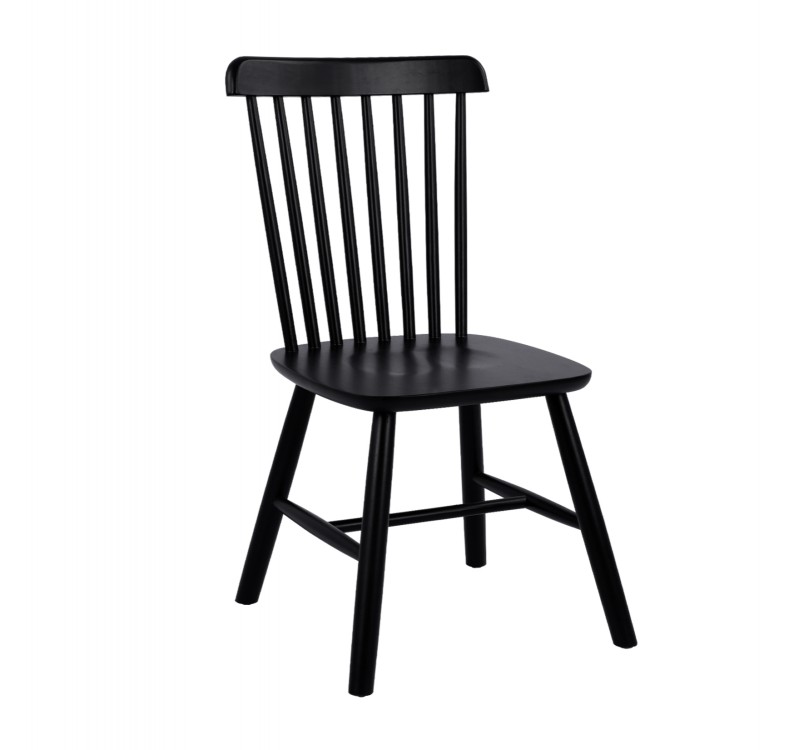 ΚΑΡΕΚΛΑ ΤΡΑΠΕΖΑΡΙΑΣ LUCIEN HM8645.02 ΞΥΛΟ ΟΞΙΑΣ ΣΕ ΜΑΥΡΟ ΜΑΤ ΧΡΩΜΑ 48x54x86Υεκ.