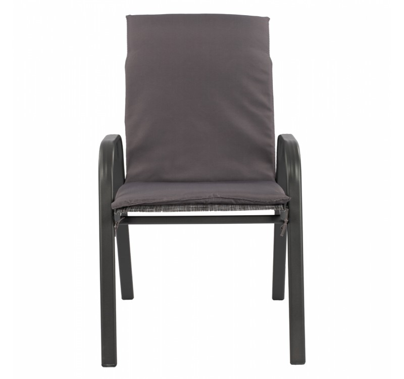 ΠΟΛΥΘΡΟΝΑ LEON ΜΕΤΑΛΛΙΚΗ ΓΚΡΙ ME ΓΚΡΙ ΜΑΞΙΛΑΡΙ HM10573.01 54x70x93 cm.