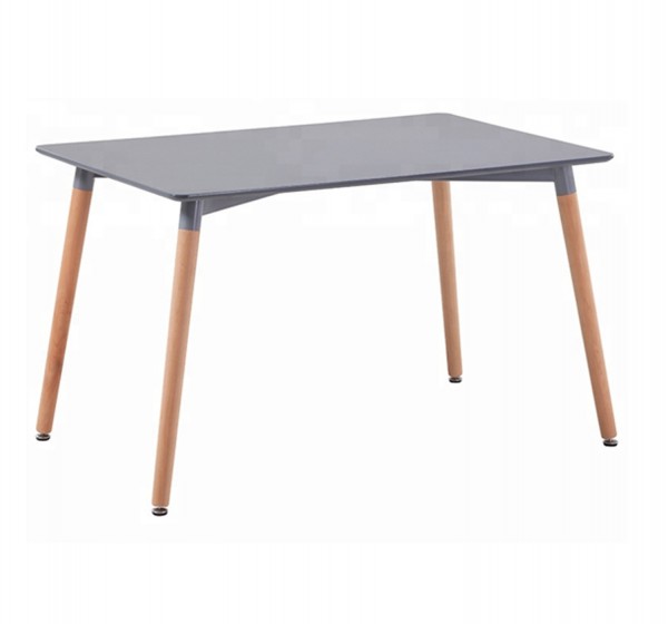 ΤΡΑΠΕΖΙ HM8697.10 MINIMAL, γκρι MDF, ξύλινα πόδια οξιά, 160Χ90X74,5Υ εκ