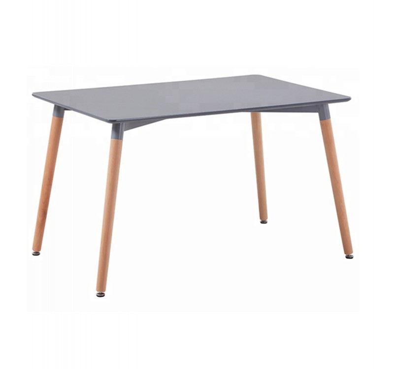 ΤΡΑΠΕΖΙ HM8697.10 MINIMAL, γκρι MDF, ξύλινα πόδια οξιά, 160Χ90X74,5Υ εκ