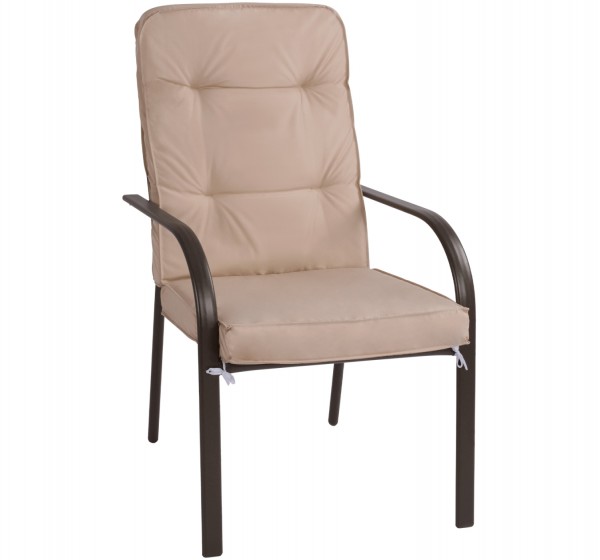 ΠΟΛΥΘΡΟΝΑ ΜΕΤΑΛΛΙΚΗ ENDIKA ΣΕ ΚΑΦΕ ΧΡΩΜΑ ΜΕ ΜΠΕΖ ΜΑΞΙΛΑΡΙ 60Χ71Χ105Υ εκ. HM5680.02