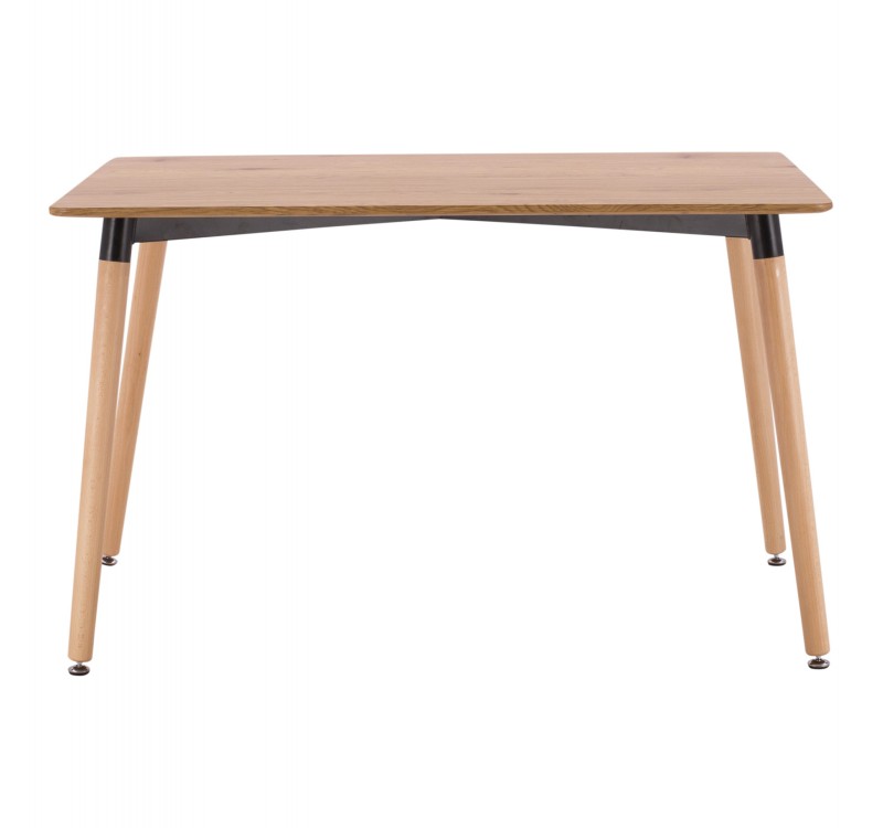 ΤΡΑΠΕΖΙ MINIMAL HM008.04 ΦΥΣΙΚΟ ΞΥΛΙΝΑ ΠΟΔΙΑ ΟΞΙΑ 120Χ80X73Υ εκ.