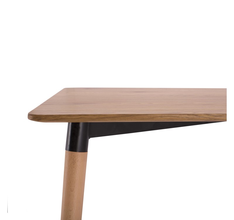 ΤΡΑΠΕΖΙ MINIMAL HM008.04 ΦΥΣΙΚΟ ΞΥΛΙΝΑ ΠΟΔΙΑ ΟΞΙΑ 120Χ80X73Υ εκ.