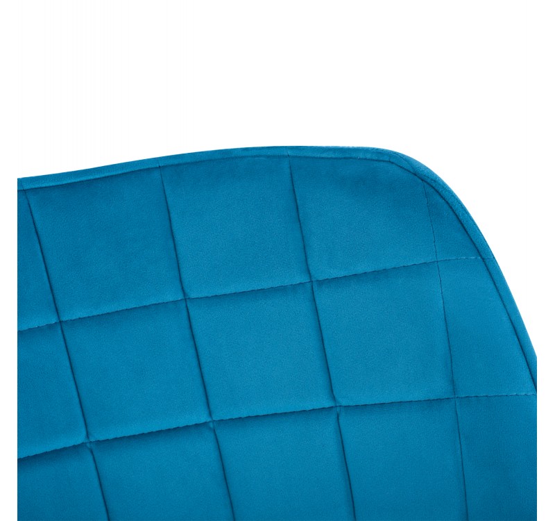 ΠΟΛΥΘΡΟΝΑΚΙ BENJAMIN ΑΠΟ ΒΕΛΟΥΔΟ ΤΙΡΚΟΥΑΖ ME ΜΕΤΑΛΛΙΚΑ ΠΟΔΙΑ HM8682.09 69x68x78 εκ.