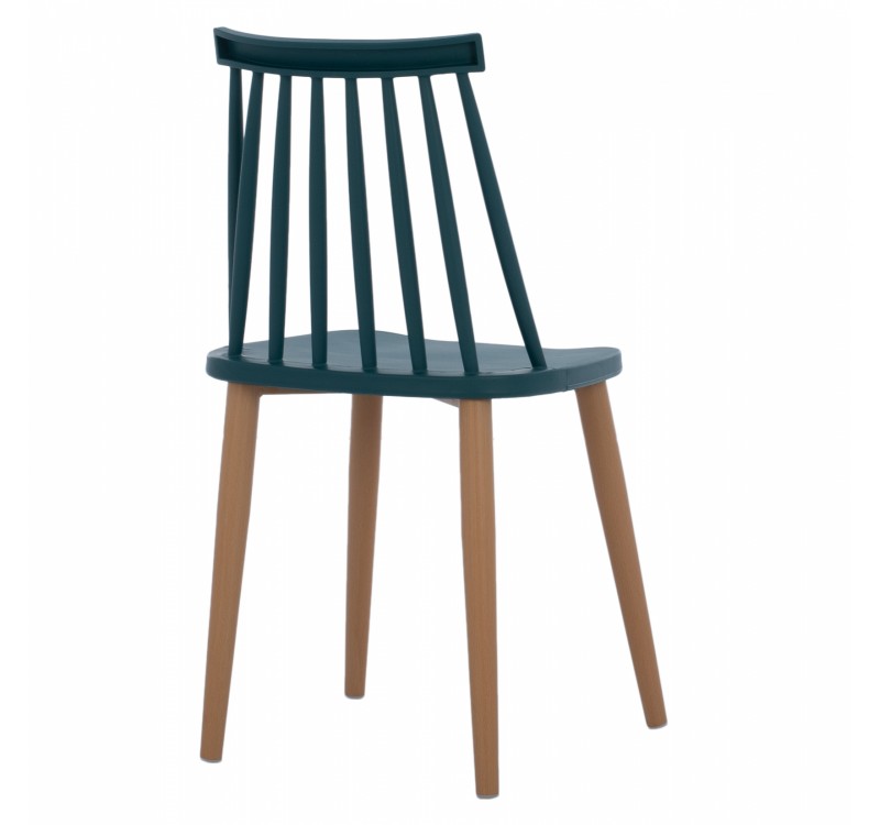 ΚΑΡΕΚΛΑ ΤΡΑΠΕΖΑΡΙΑΣ HM8052.05 VANESSA ΜΠΛΕ ΜΕ ΜΕΤΑΛΛΙΚΑ ΠΟΔΙΑ 43x41x82,5 εκ.