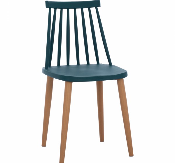 ΚΑΡΕΚΛΑ ΤΡΑΠΕΖΑΡΙΑΣ HM8052.05 VANESSA ΜΠΛΕ ΜΕ ΜΕΤΑΛΛΙΚΑ ΠΟΔΙΑ 43x41x82,5 εκ.