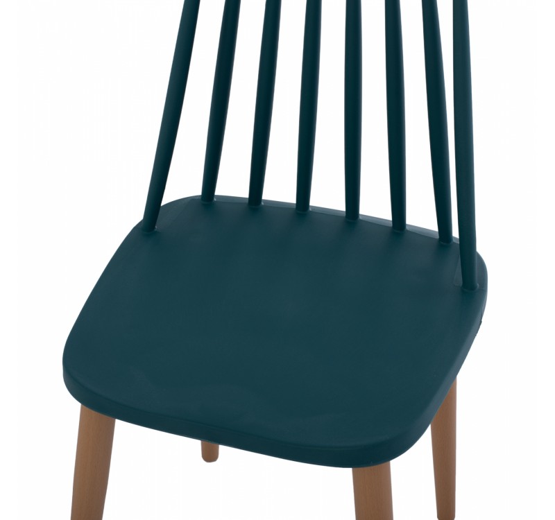 ΚΑΡΕΚΛΑ ΤΡΑΠΕΖΑΡΙΑΣ HM8052.05 VANESSA ΜΠΛΕ ΜΕ ΜΕΤΑΛΛΙΚΑ ΠΟΔΙΑ 43x41x82,5 εκ.