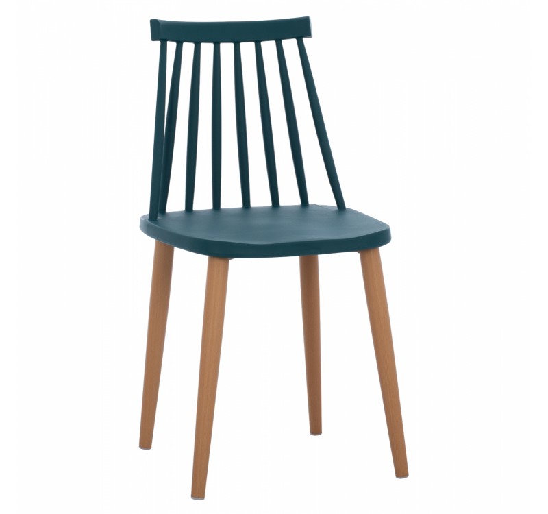 ΚΑΡΕΚΛΑ ΤΡΑΠΕΖΑΡΙΑΣ HM8052.05 VANESSA ΜΠΛΕ ΜΕ ΜΕΤΑΛΛΙΚΑ ΠΟΔΙΑ 43x41x82,5 εκ.