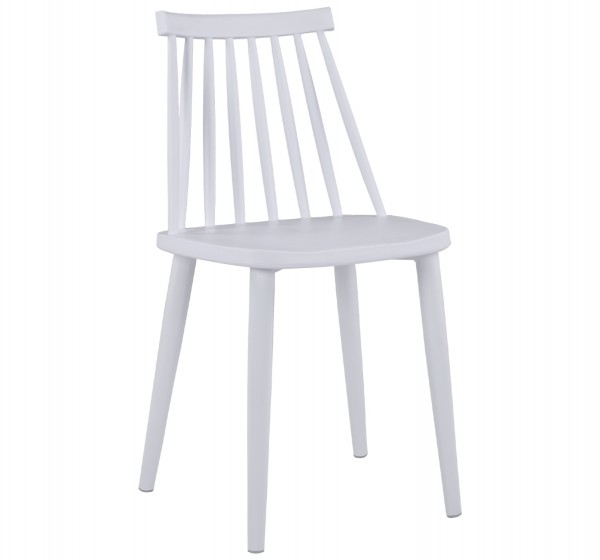 ΚΑΡΕΚΛΑ ΤΡΑΠΕΖΑΡΙΑΣ HM8052.11 VANESSA ΛΕΥΚΗ ΜΕ ΜΕΤΑΛΛΙΚΑ ΠΟΔΙΑ ΛΕΥΚΑ 43x46,5x82 εκ.