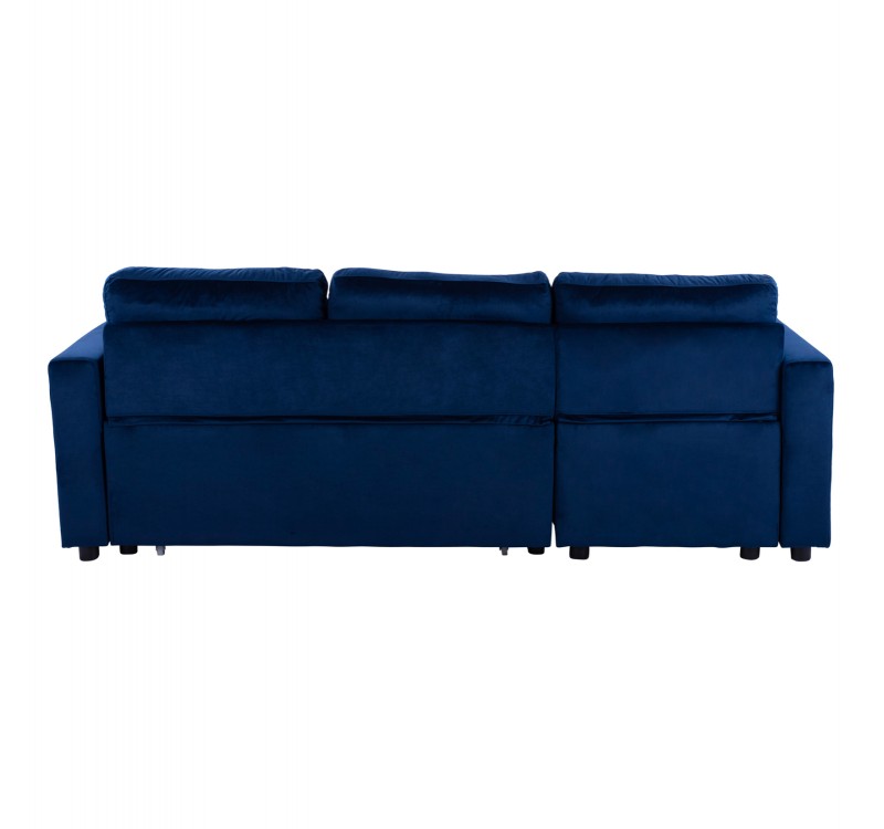 ΚΑΝΑΠΕΣ ΓΩΝΙΑ ΚΡΕΒΑΤΙ WAYNE 224x147x85Υεκ. HM3028.18 ΒΕΛΟΥΔΟ ΜΠΛΕ