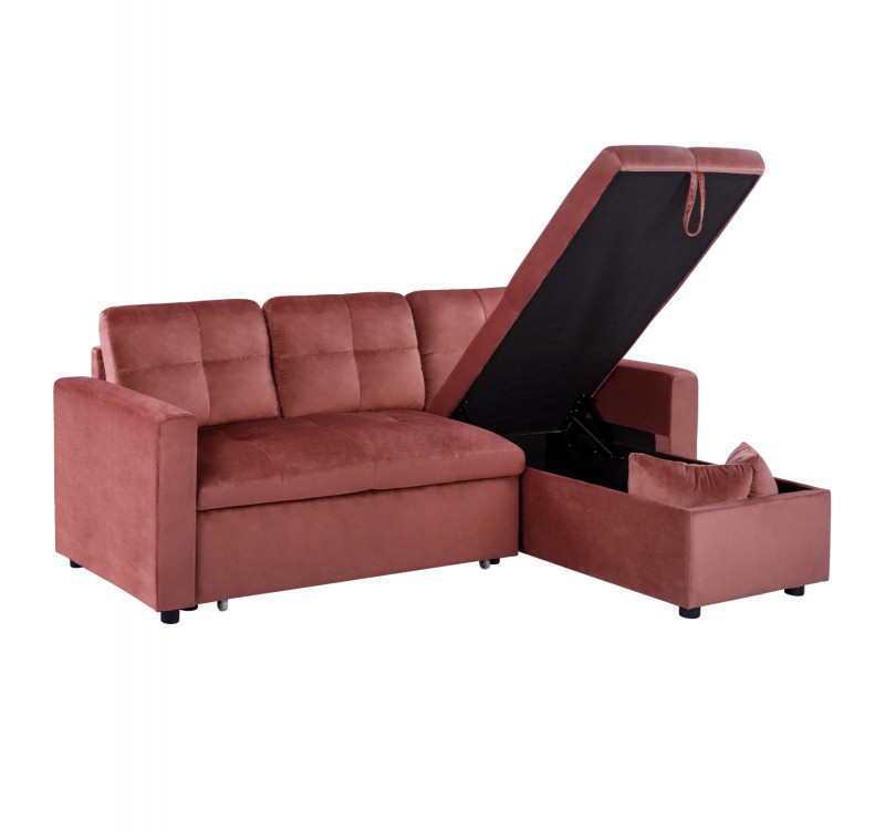 ΚΑΝΑΠΕΣ ΓΩΝΙΑ ΚΡΕΒΑΤΙ WAYNE 224x147x85Υεκ. HM3028.12 ΒΕΛΟΥΔΟ ΣΑΠΙΟ ΜΗΛΟ