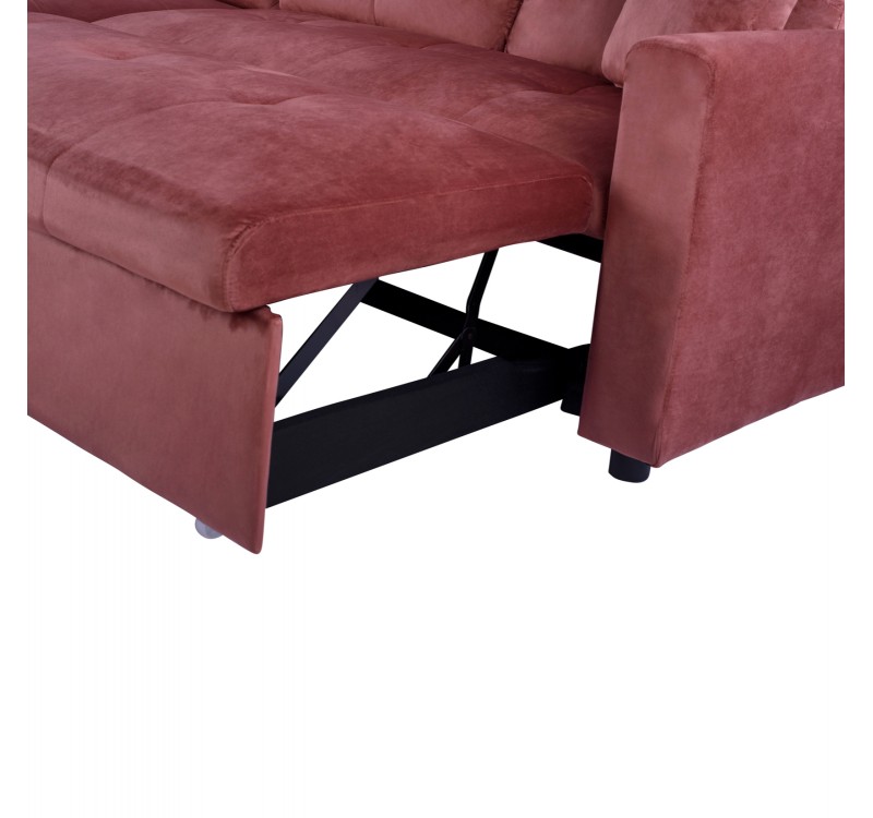 ΚΑΝΑΠΕΣ ΓΩΝΙΑ ΚΡΕΒΑΤΙ WAYNE 224x147x85Υεκ. HM3028.12 ΒΕΛΟΥΔΟ ΣΑΠΙΟ ΜΗΛΟ