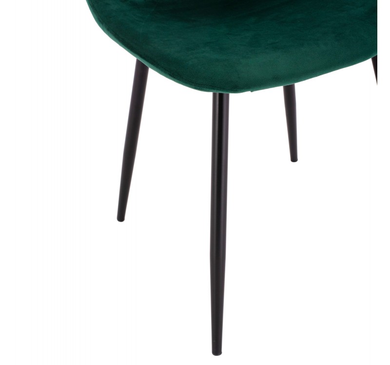 ΚΑΡΕΚΛΑ LEONARDO ΒΕΛΟΥΔΟ ΚΥΠΑΡΙΣΣΙ ΜΕ ΜΕΤΑΛΛΙΚΑ ΠΟΔΙΑ 45x53x85Υ εκ. HM00100.23