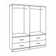 ΣΕΤ 2 ΤΜΧ ΝΤΟΥΛΑΠΑ 4ΦΥΛΛΗ ΜΕ 4 ΣΥΡΤΑΡΙΑ ZEBRANO 160X42X181 HM11349.01