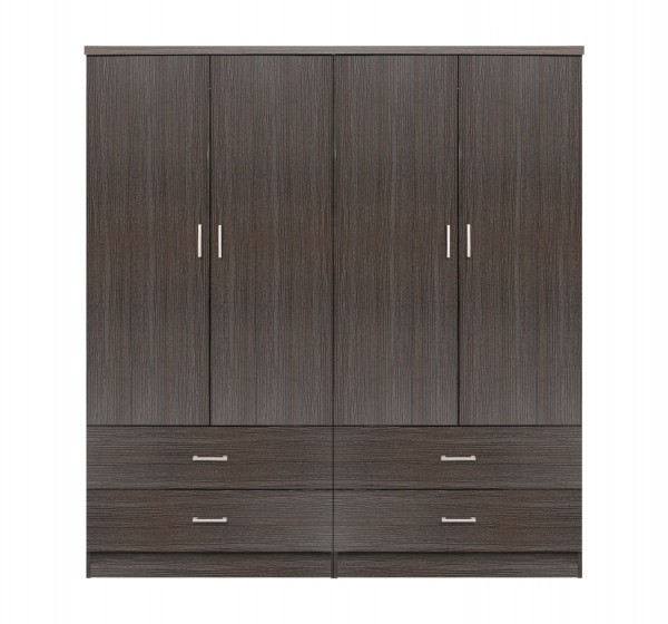ΣΕΤ 2 ΤΜΧ ΝΤΟΥΛΑΠΑ 4ΦΥΛΛΗ ΜΕ 4 ΣΥΡΤΑΡΙΑ ZEBRANO 160X42X181 HM11349.01