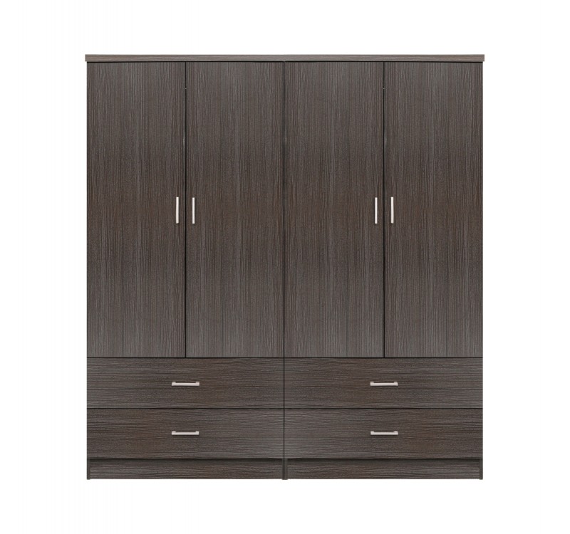 ΣΕΤ 2 ΤΜΧ ΝΤΟΥΛΑΠΑ 4ΦΥΛΛΗ ΜΕ 4 ΣΥΡΤΑΡΙΑ ZEBRANO 160X42X181 HM11349.01