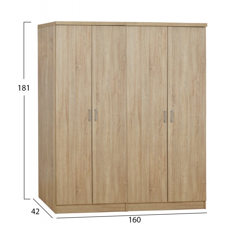 ΣΕΤ 2 ΤΜΧ ΝΤΟΥΛΑΠΑ 4ΦΥΛΛΗ SONAMA 160X42X181 HM11350.02