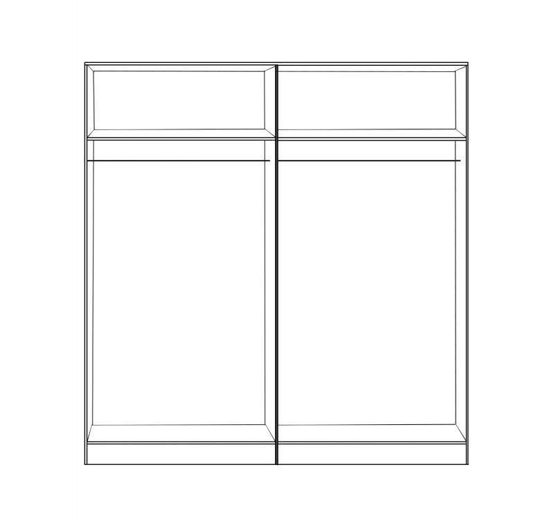 ΣΕΤ 2 ΤΜΧ ΝΤΟΥΛΑΠΑ 4ΦΥΛΛΗ SONAMA 160X42X181 HM11350.02