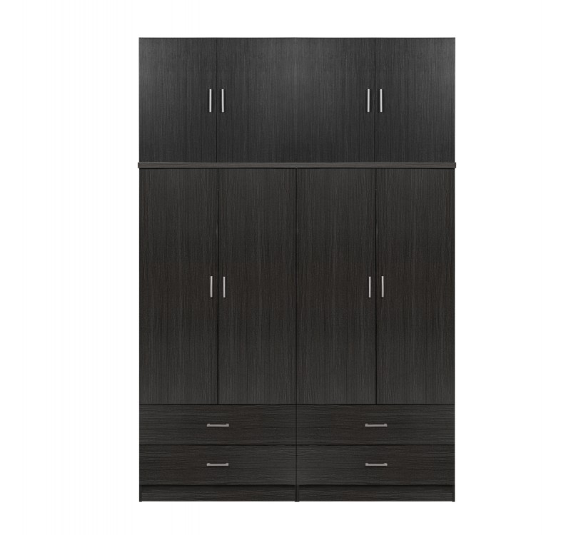 ΣΕΤ 2 ΤΜΧ ΝΤΟΥΛΑΠΑ 4ΦΥΛΛΗ ΜΕ ΠΑΤΑΡΙ ΚΑΙ 4 ΣΥΡΤΑΡΙΑ ZEBRANO 160X42X241 HM11352.01