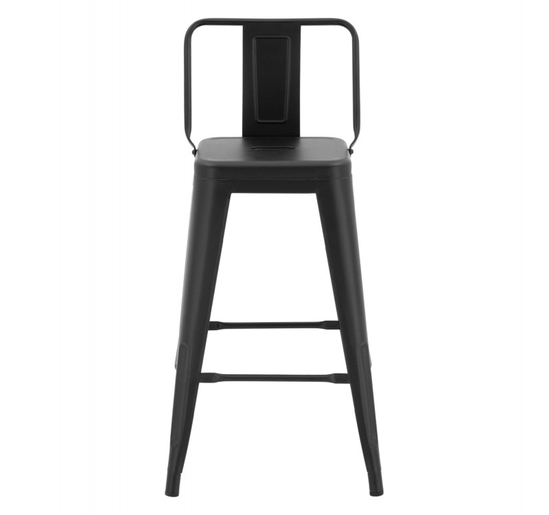 ΣΚΑΜΠΟ ΜΕΣΑΙΟΥ ΥΨΟΥΣ ΜΕΤΑΛΛΙΚΟ MELITA ΜΕ ΠΛΑΤΗ ΣΕ ΜΑΥΡΟ ΜΑΤ HM8574.32 42x42x89,5Υ εκ.