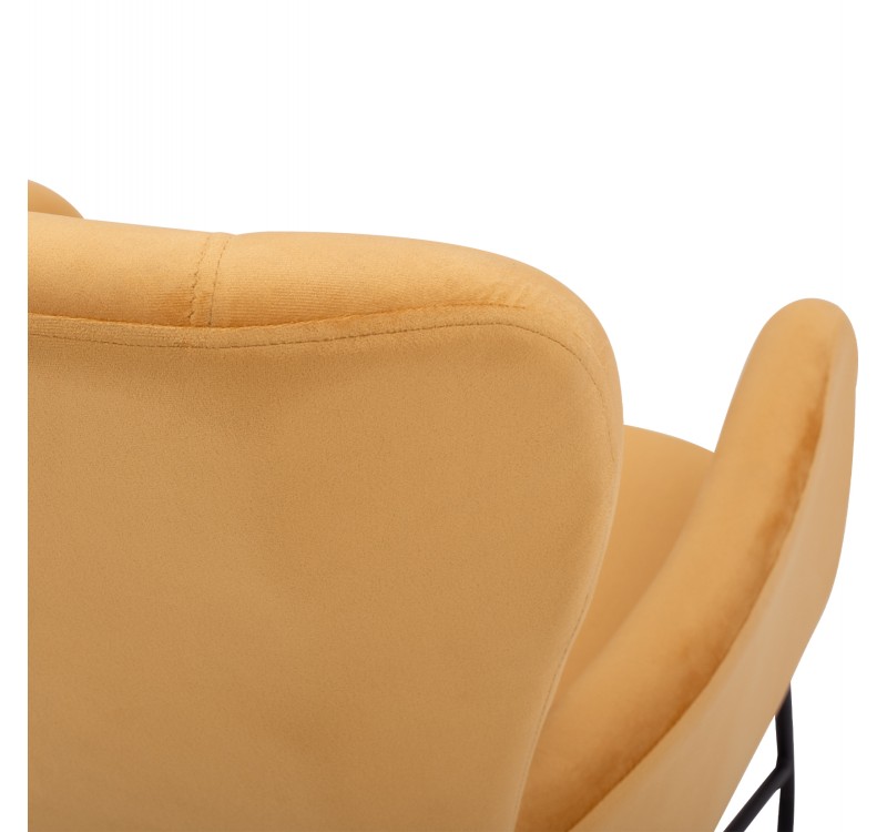 ΠΟΛΥΘΡΟΝΑ ΜΠΕΡΖΕΡΑ ΒΕΛΟΥΔΟ ΧΡΥΣΟ ΜΕ ΜΕΤΑΛΛΙΚΟ ΜΑΥΡΟ ΠΟΔΙ HM8721.09 67x80x102 εκ.