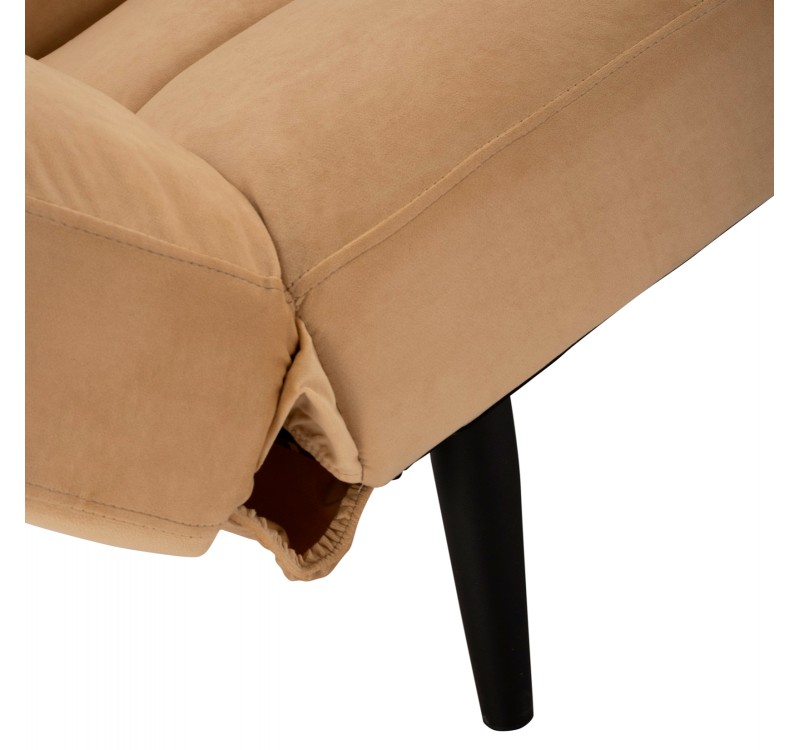 ΚΑΝΑΠΕΣ ΚΡΕΒΑΤΙ 3ΘΕΣΙΟΣ ΑΠΟ ΒΕΛΟΥΔΟ ΜΠΕΖ HM3167.07 182Χ80Χ88Υ εκ.