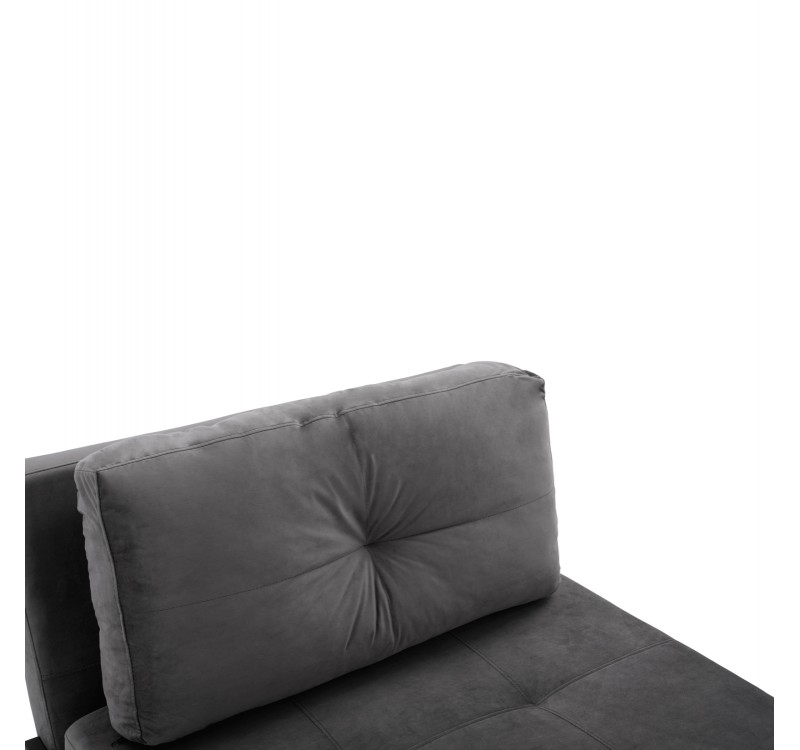 ΠΟΛΥΘΡΟΝΑ ΚΡΕΒΑΤΙ ΑΠΟ ΒΕΛΟΥΔΟ ΓΚΡΙ HM3078.11 95x92x66Υ εκ.