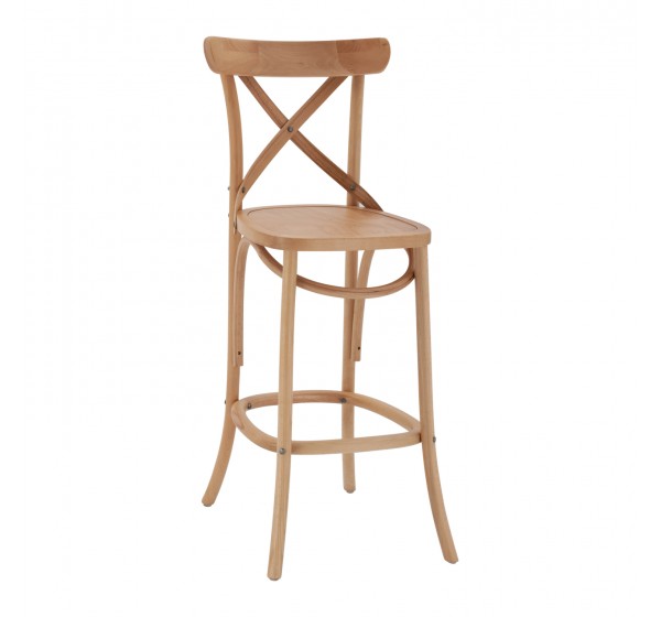 ΣΚΑΜΠΟ ΞΥΛΙΝΟ GIOLIANA HM8750.05 ΟΞΙΑ DARK HONEY ΜΕ PΟLYWOOD ΚΑΘΙΣΜΑ 46x46x102Υεκ.