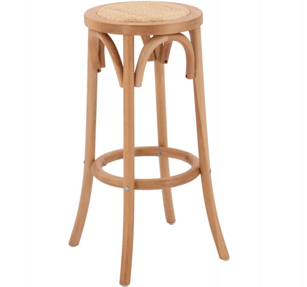 ΣΚΑΜΠΟ ΞΥΛΙΝΟ FAYE ΑΠΟ ΟΞΙΑ ΦΥΣΙΚΟ ΜΕ ΨΑΘΑ Φ36Χ70 HM8751.01- 36x36x72Y εκ.