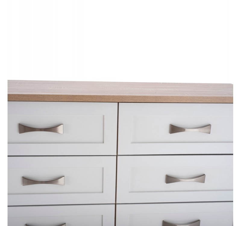 ΤΟΥΑΛΕΤΑ-ΣΥΡΤΑΡΙΕΡΑ MILANI HM317.06 ΜΕ 6 ΣΥΡΤΑΡΙΑ SONAMA-ΛΕΥΚΟ 120X40X76Υ εκ.