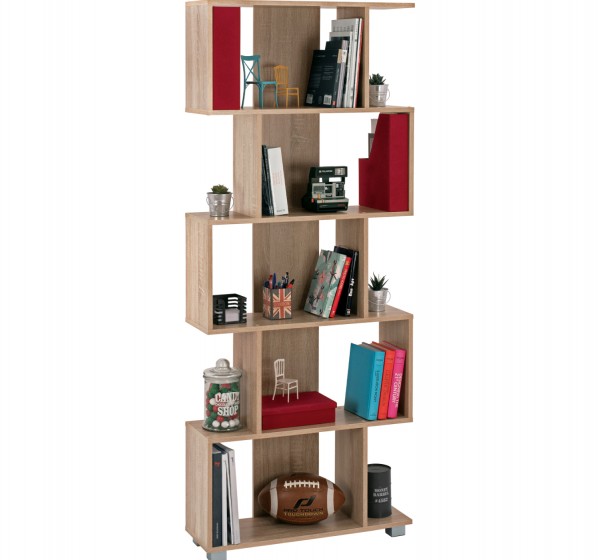 ΒΙΒΛΙΟΘΗΚΗ ΜΕΛΑΜΙΝΗΣ EZIR HM2385.02 SONAMA 70x25x177Υ εκ.