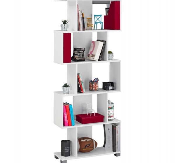 ΒΙΒΛΙΟΘΗΚΗ ΜΕΛΑΜΙΝΗΣ HM2385.04 ΛΕΥΚΗ 70x25x177 εκ.