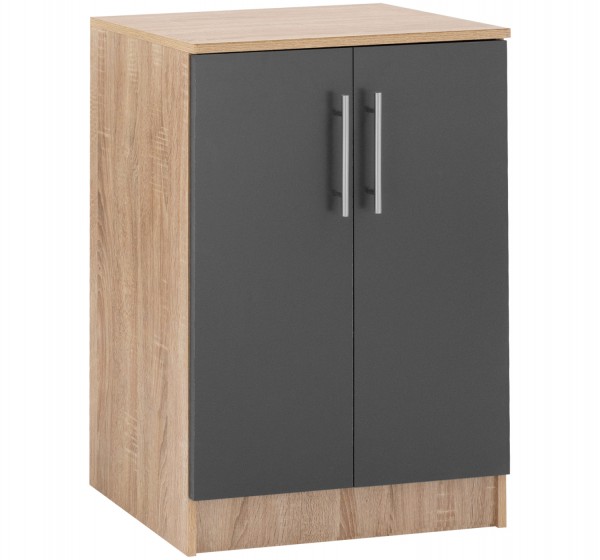 ΠΑΠΟΥΤΣΟΘΗΚΗ ΝΤΟΥΛΑΠΙ ΞΥΛΙΝΗ EMERIE HM2206.04 SONAMA-ΓΚΡΙ 60X40,5X80 εκ.