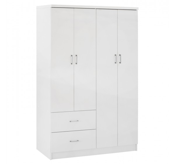 ΝΤΟΥΛΑΠΑ 4ΦΥΛΛΗ ME 2 ΣΥΡΤΑΡΙΑ BLAKELY HM339.05 ΛΕΥΚΗ 120Χ42,5Χ180,5 εκ.