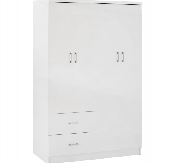 ΝΤΟΥΛΑΠΑ 4ΦΥΛΛΗ ME 2 ΣΥΡΤΑΡΙΑ BLAKELY HM339.05 ΛΕΥΚΗ 120Χ42,5Χ180,5 εκ.