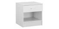 ΚΟΜΟΔΙΝΟ ΜΕ 1 ΣΥΡΤΑΡΙ LANEY ΛΕΥΚΟ HM2345.05 45x35,5x47 εκ.