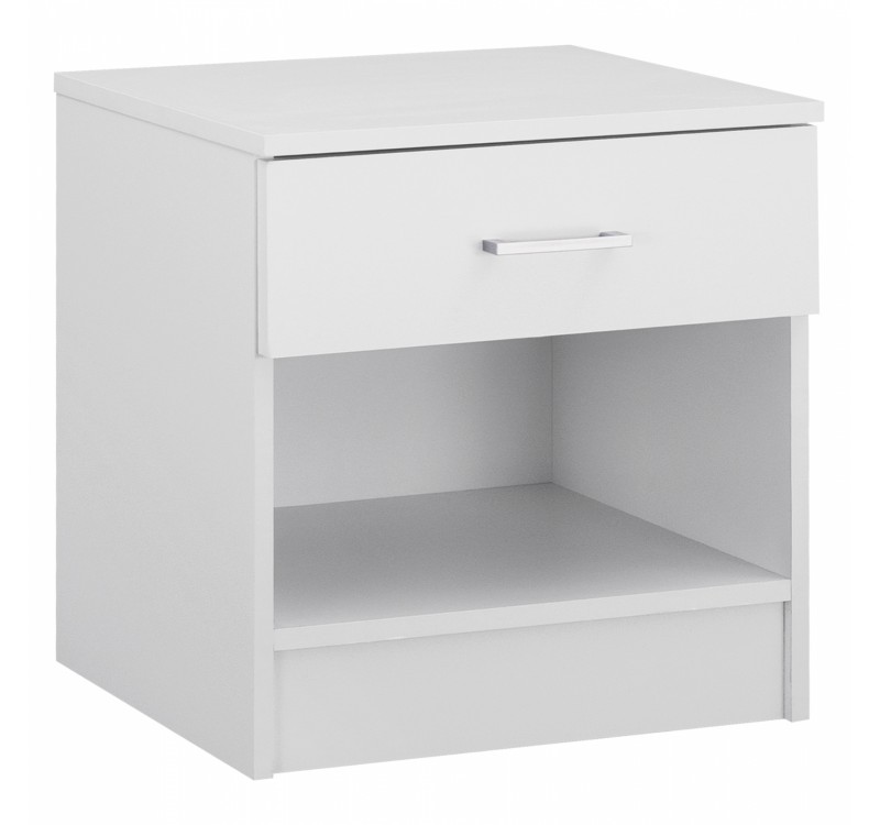 ΚΟΜΟΔΙΝΟ ΜΕ 1 ΣΥΡΤΑΡΙ LANEY ΛΕΥΚΟ HM2345.05 45x35,5x47 εκ.