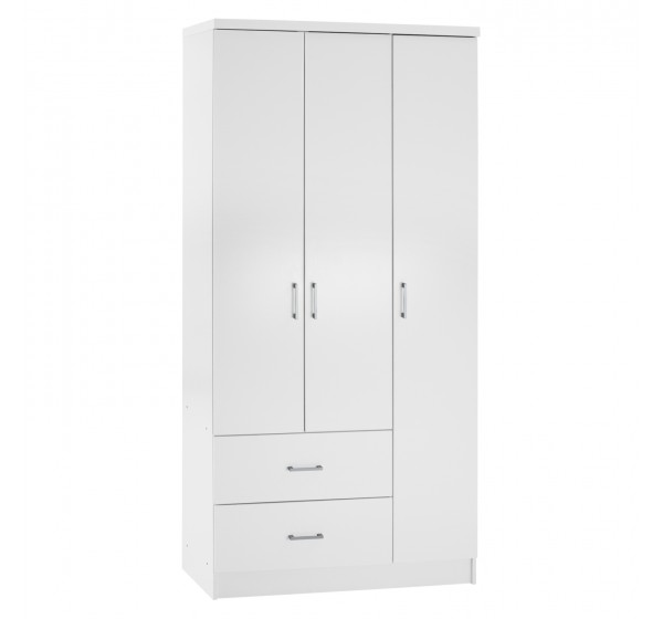 ΝΤΟΥΛΑΠΑ 3ΦΥΛΛΗ ME 2 ΣΥΡΤΑΡΙΑ CAESAR HM340.05 ΛΕΥΚΗ 89x42,5x181 εκ.