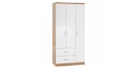 ΝΤΟΥΛΑΠΑ 3ΦΥΛΛΗ ME 2 ΣΥΡΤΑΡΙΑ CAESAR HM340.06 SONAMA - ΛΕΥΚO 89x42,5x181 εκ.