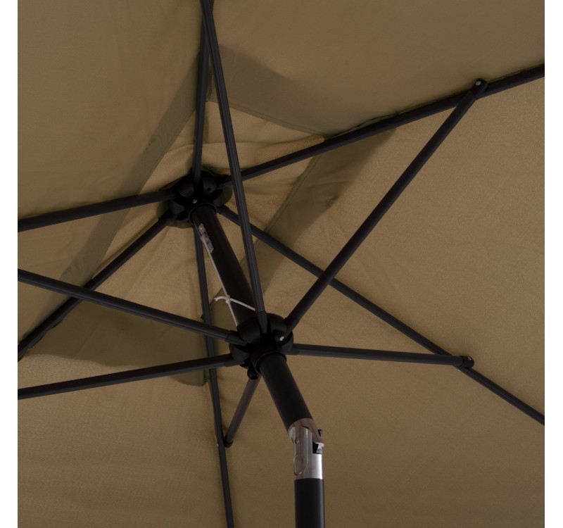 ΟΜΠΡΕΛΑ ΑΛΟΥΜΙΝΙΟΥ CAMBELL HM6029.02 ΟΡΘΟΓΩΝΙΑ ΑΝΑΚΛΙΝΟΜΕΝΗ ΜΟΚΑ ΓΚΡΙ 262x170x253 εκ.