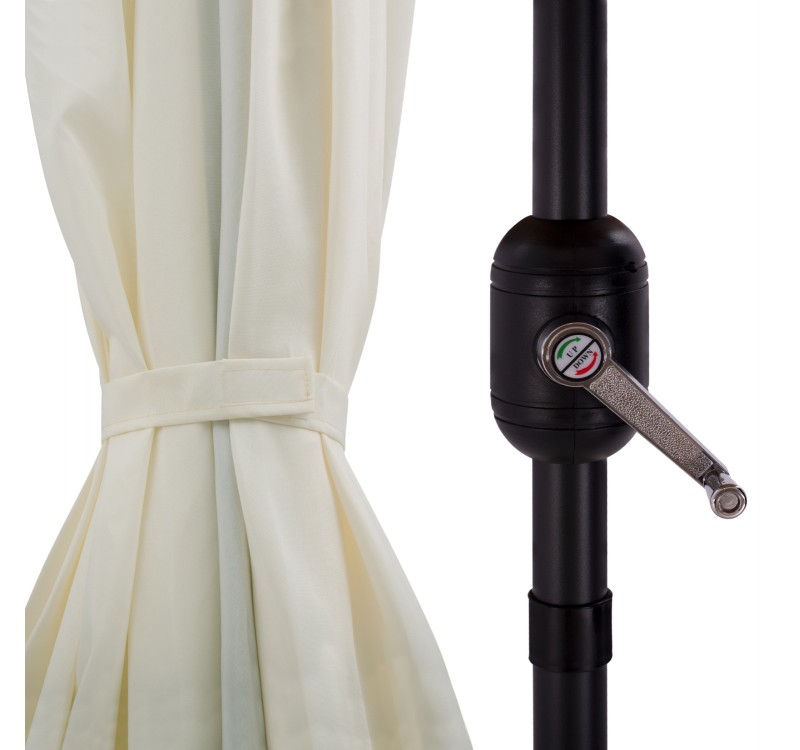 ΟΜΠΡΕΛΑ ΑΛΟΥΜΙΝΙΟΥ CAMBELL HM6029.10 ΟΡΘΟΓΩΝΙΑ ΑΝΑΚΛΙΝΟΜΕΝΗ ΜΠΕΖ ΓΚΡΙ 262x170x253 εκ.