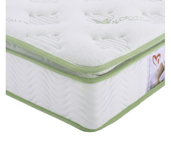 ΣΤΡΩΜΑ CONTINUOUS SPRING ΑΝΩΣΤΡΩΜΑ ALOE VERA 110X190 HM372.12 ΜΟΝΗΣ ΟΨΗΣ