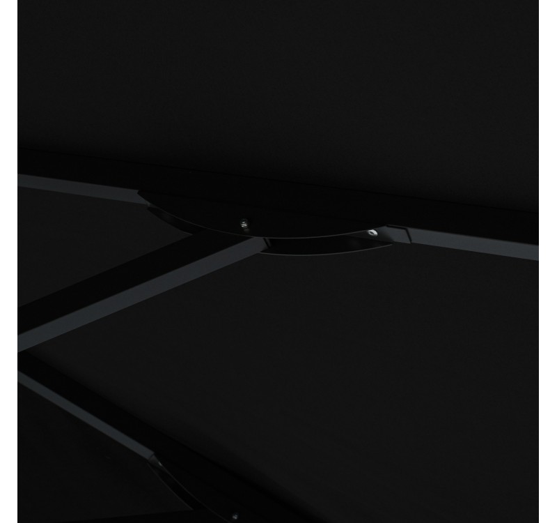 ΟΜΠΡΕΛΑ ΕΠΑΓΓΕΛΜΑΤΙΚΗ 3x3x2,83M ELEAZAR ΑΛΟΥΜΙΝΙΟΥ ΜΕ ΠΑΝΙ ΑΚΡΥΛΙΚΟ ΣΕ ΜΑΥΡΗ ΑΠΟΧΡΩΣΗ HM6026.03