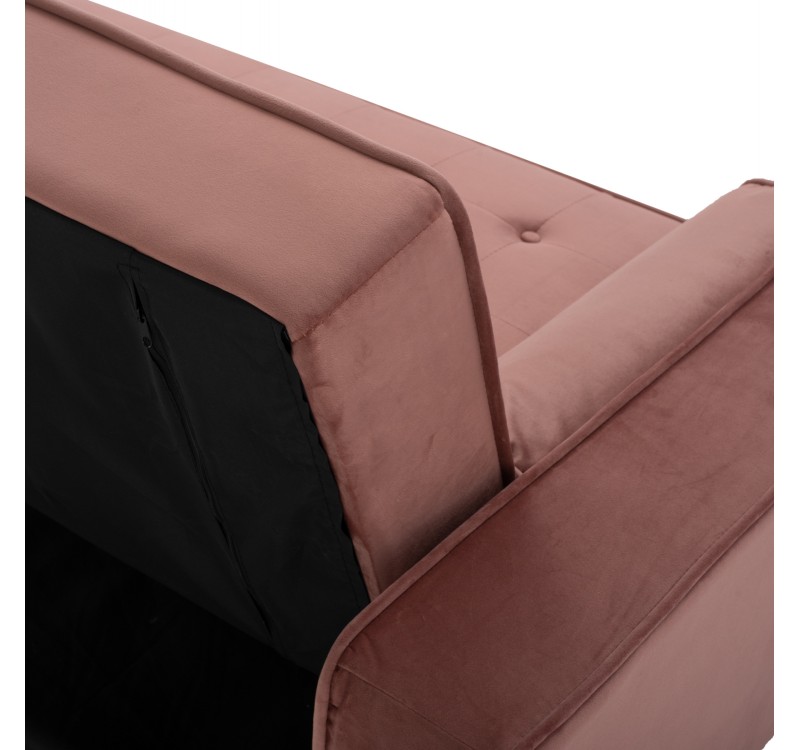 ΚΑΝΑΠΕΣ ΚΡΕΒΑΤΙ SALVADOR HM3150.12 ΒΕΛΟΥΔΟ ΣΑΠΙΟ ΜΗΛΟ  223X90X80Y εκ.
