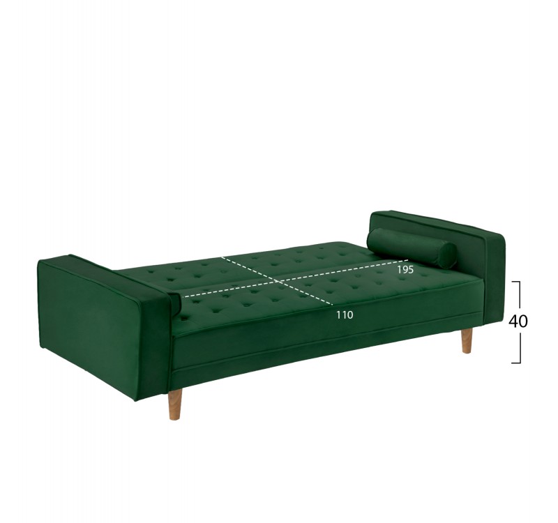 ΚΑΝΑΠΕΣ ΚΡΕΒΑΤΙ SALVADOR HM3150.13 ΒΕΛΟΥΔΟ ΚΥΠΑΡΙΣΣΙ 223X90X80Y εκ.