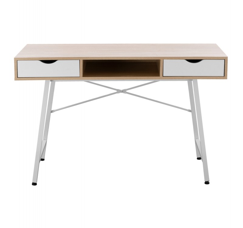 ΓΡΑΦΕΙΟ HM2128.01 SONAMA-ΛΕΥΚΟ ΜΕ ΛΕΥΚΟ ΜΑΤ ΣΚΕΛΕΤΟ 120Χ48Χ76,5 εκ.