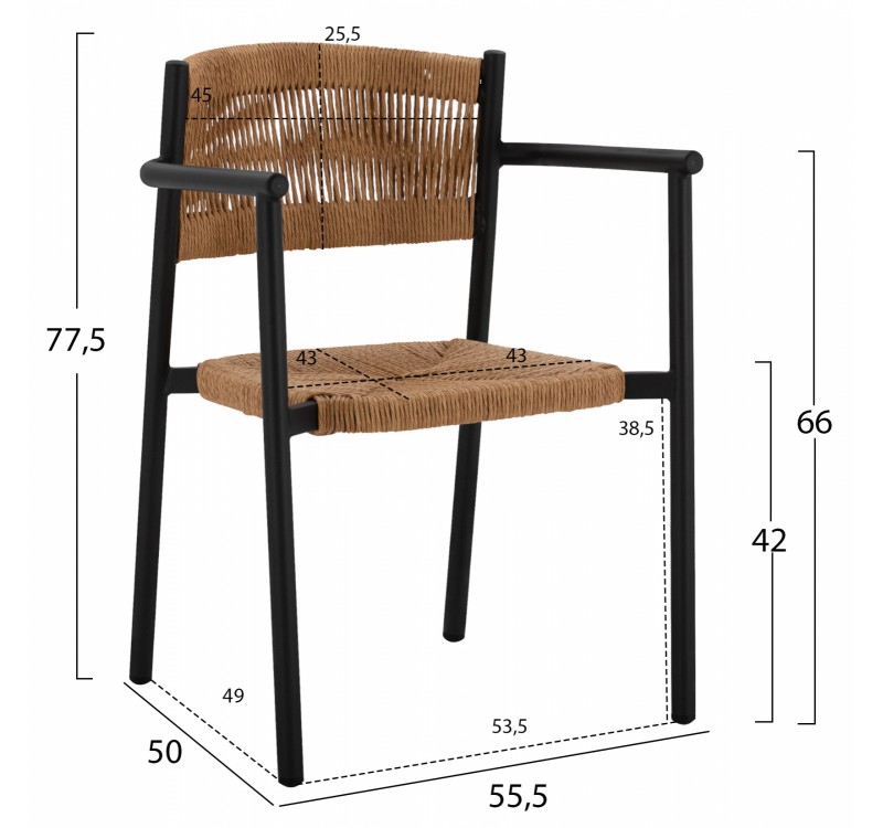 ΣΕΤ ΤΡΑΠΕΖΑΡΙΑ 5ΤΜΧ ΜΕ ΤΡΑΠΕΖΙ POLYWOOD 120Χ80 & ΠΟΛΥΘΡΟΝΕΣ ΑΝΘΡΑΚΙ HM11430