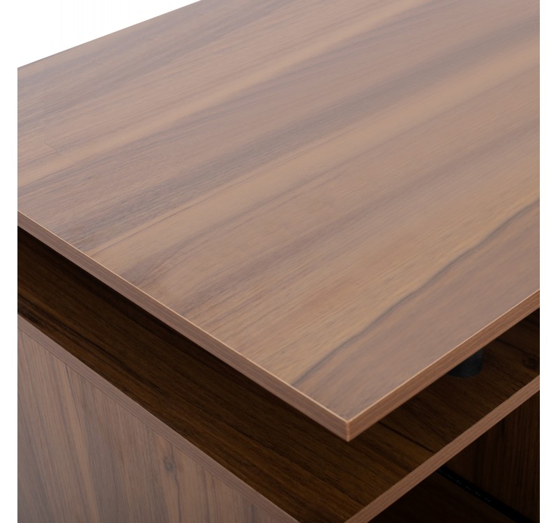 ΓΡΑΦΕΙΟ ΜΕΛΑΜΙΝΗΣ STATUS HM2026.03 WALNUT 120Χ55Χ76 εκ.