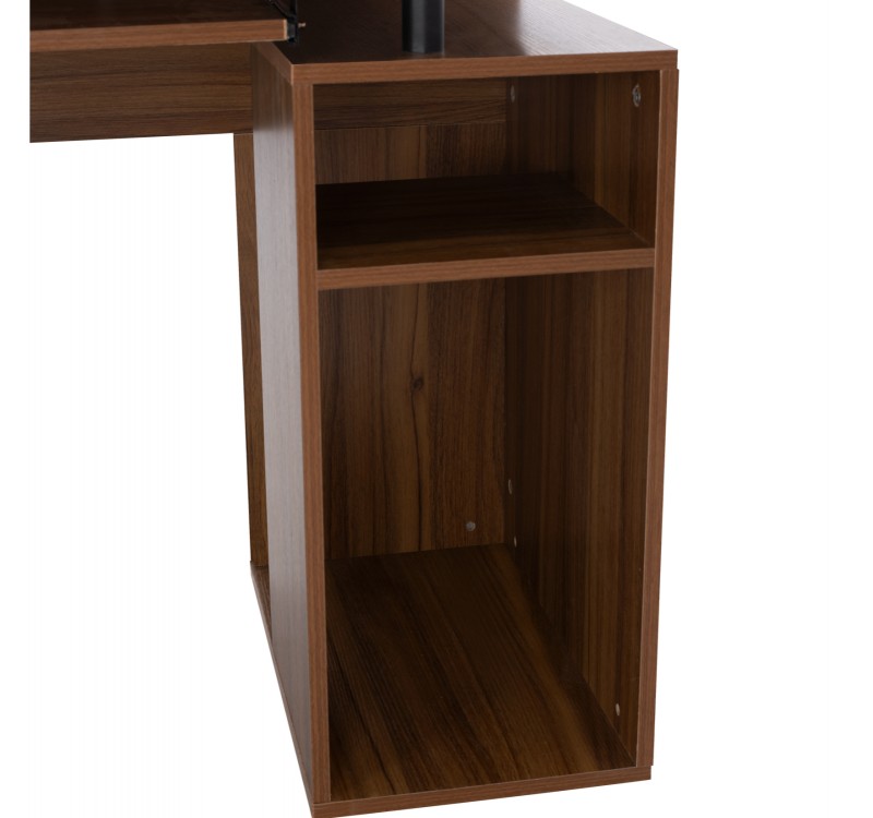 ΓΡΑΦΕΙΟ ΜΕΛΑΜΙΝΗΣ STATUS HM2026.03 WALNUT 120Χ55Χ76 εκ.